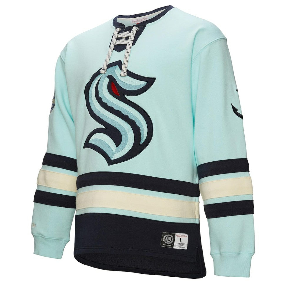 Seattle Kraken Heritage Lace-Up Pullover Sweatshirt