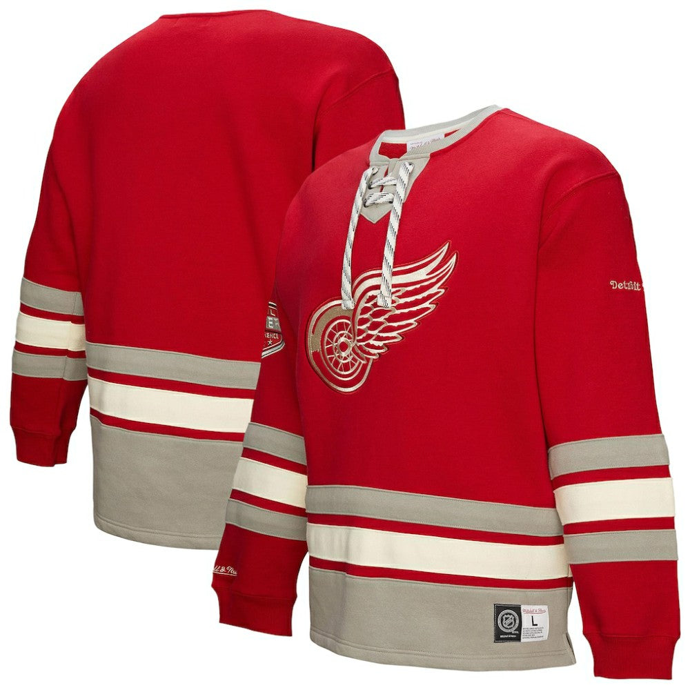 Detroit Red Wings Heritage Lace-Up Pullover Sweatshirt