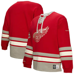 Detroit Red Wings Heritage Lace-Up Pullover Sweatshirt