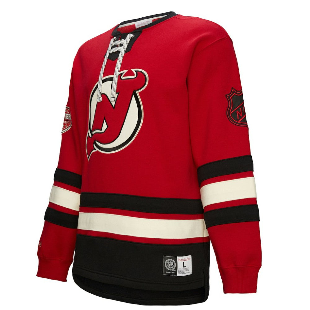 New Jersey Devils Heritage Lace-Up Pullover Sweatshirt
