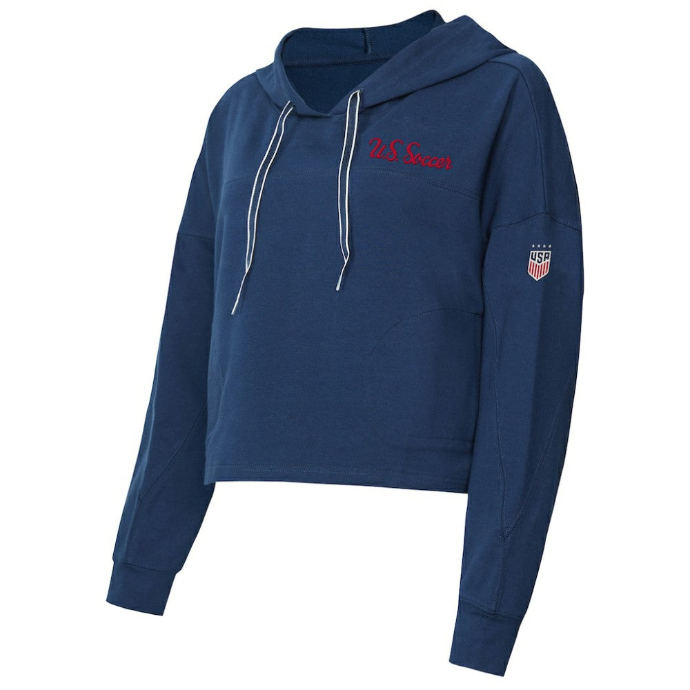 USWNT Concepts Sport Women's Elevation Tri-Blend Long Sleeve Pullover Hoodie / Soccer Discount