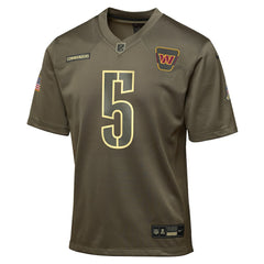 NFL Washington Commanders Jayden Daniels  Youth 2025 Salute to Service Game Jersey