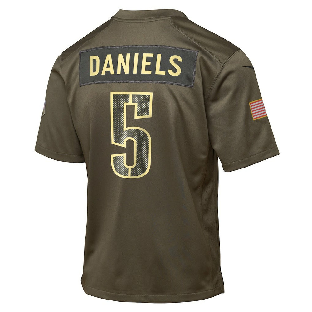 NFL Washington Commanders Jayden Daniels  Youth 2025 Salute to Service Game Jersey