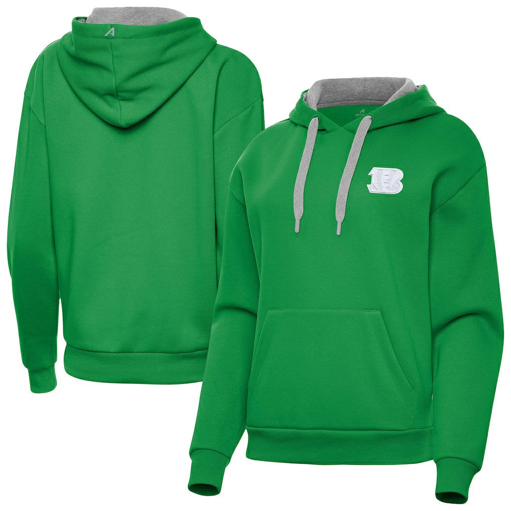 NFL Cincinnati Bengals Antigua Women's St. Patrick's Day Victory Pullover Hoodie