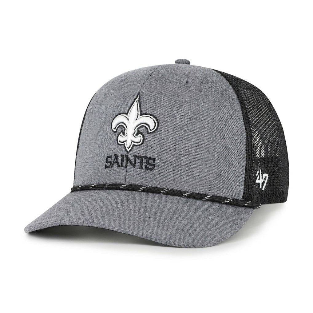 NFL New Orleans Saints '47 Carbon Rope Trucker Adjustable Hat
