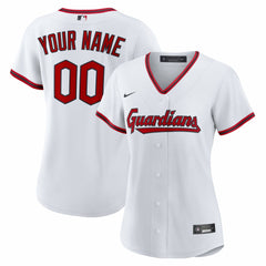 Cleveland Guardians Women's Home Custom Replica 2.0 Jersey - White | Nike