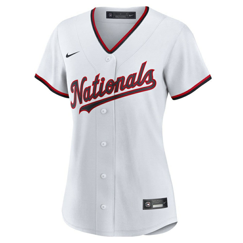 Washington Nationals Women's Home Custom Replica 2.0 Jersey - White | Nike