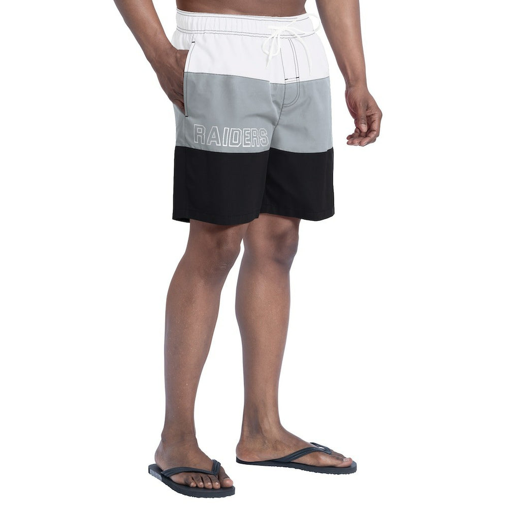 NFL Las Vegas Raiders G-III Sports by Carl Banks Sunrise Volley Swim Shorts