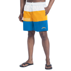NFL Los Angeles Chargers G-III Sports by Carl Banks Sunrise Volley Swim Shorts