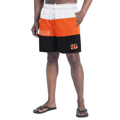 NFL Cincinnati Bengals G-III Sports by Carl Banks Sunrise Volley Swim Shorts