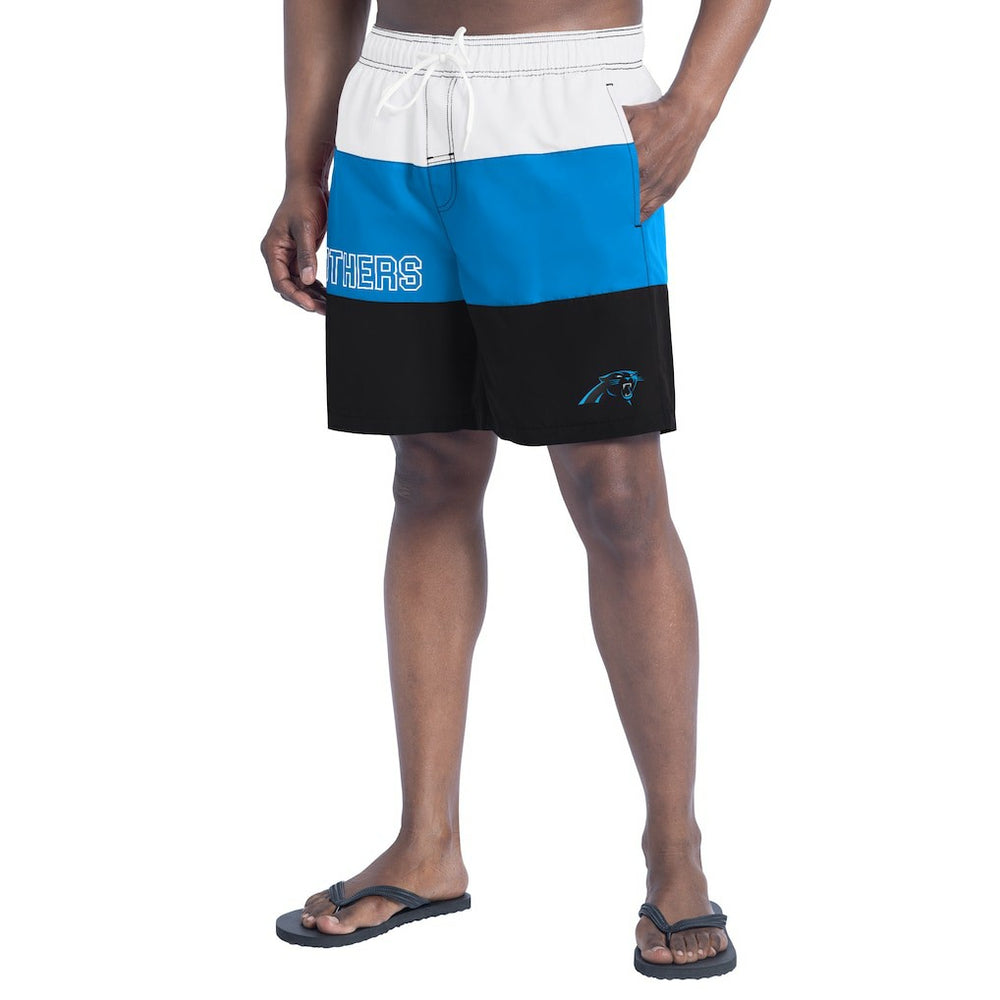 NFL Carolina Panthers G-III Sports by Carl Banks Sunrise Volley Swim Shorts