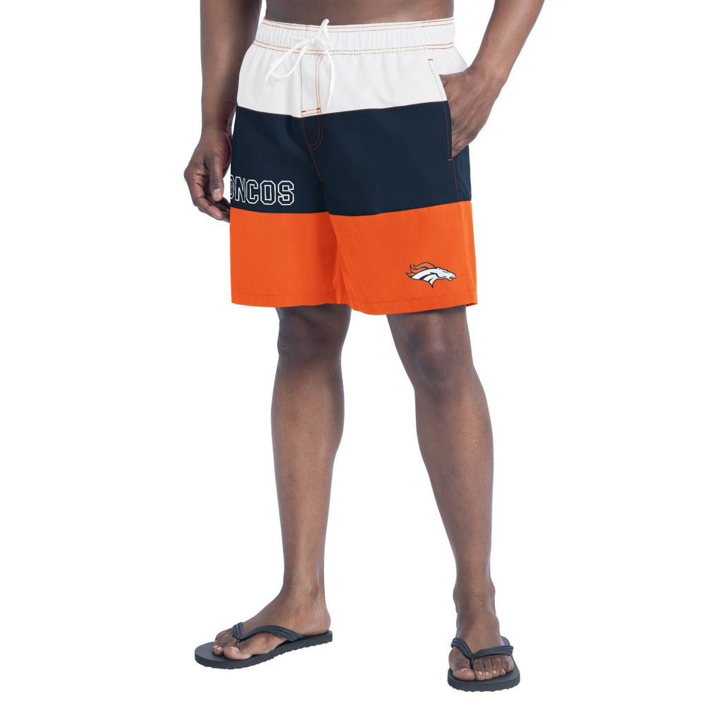 NFL Denver Broncos G-III Sports by Carl Banks Sunrise Volley Swim Shorts