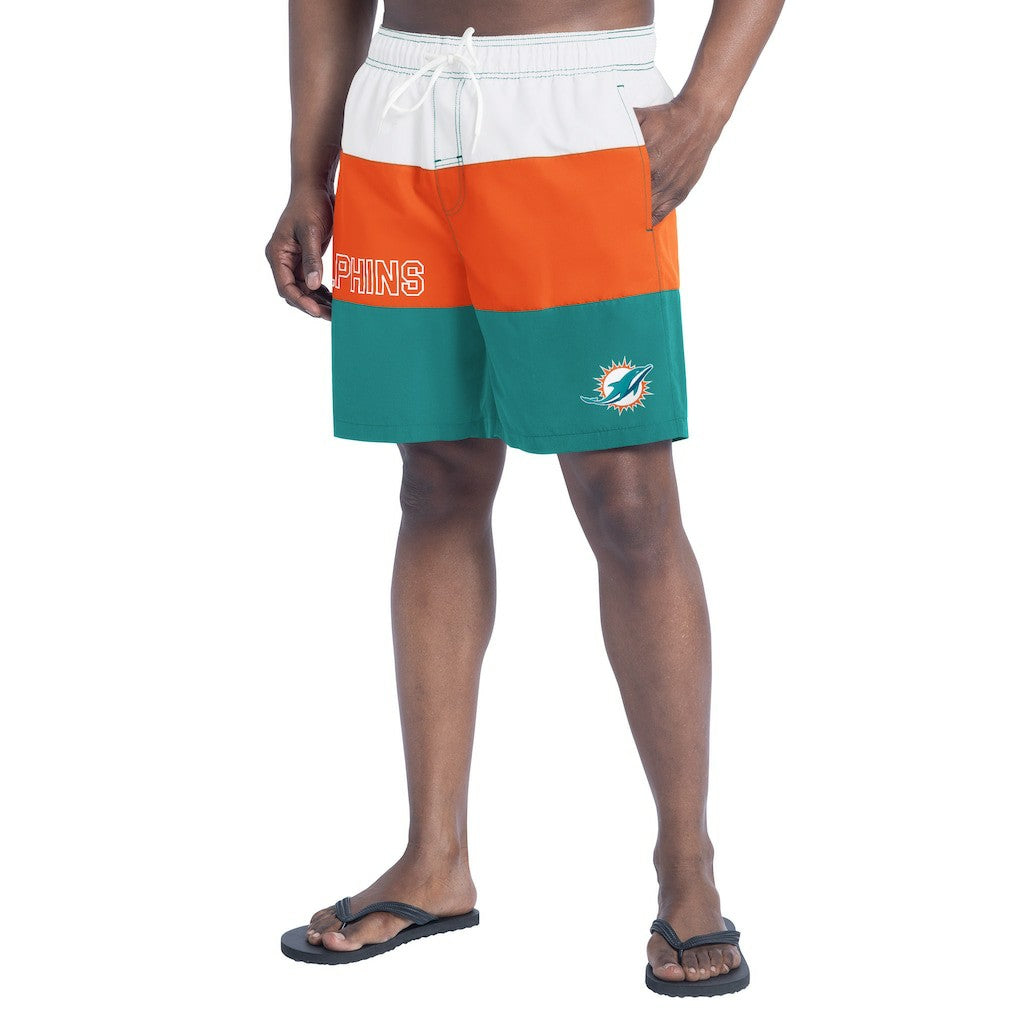 NFL Miami Dolphins G-III Sports by Carl Banks Sunrise Volley Swim Shorts