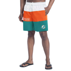 NFL Miami Dolphins G-III Sports by Carl Banks Sunrise Volley Swim Shorts