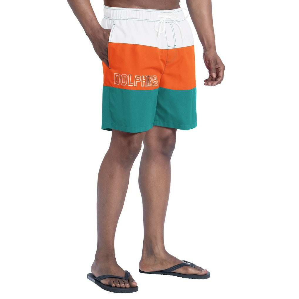 NFL Miami Dolphins G-III Sports by Carl Banks Sunrise Volley Swim Shorts