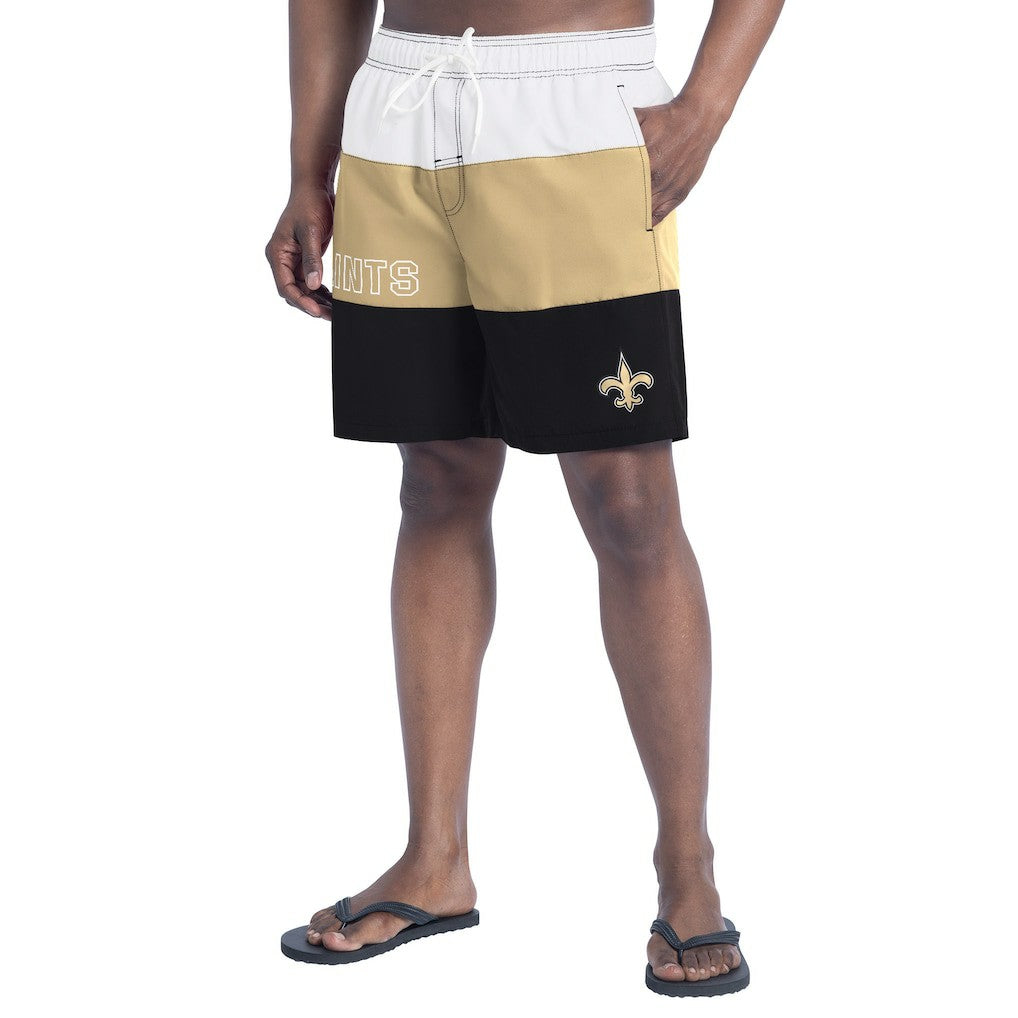 NFL New Orleans Saints G-III Sports by Carl Banks Sunrise Volley Swim Shorts