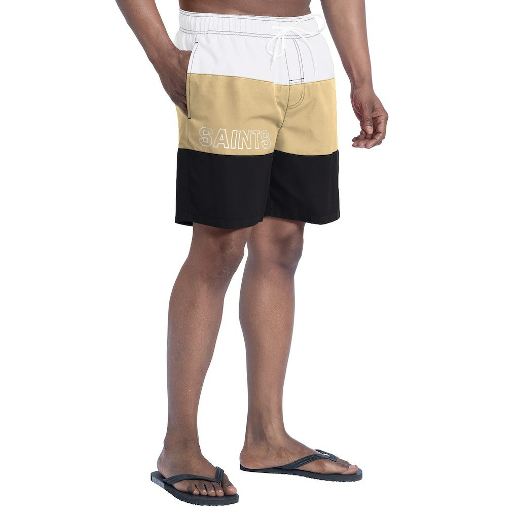 NFL New Orleans Saints G-III Sports by Carl Banks Sunrise Volley Swim Shorts