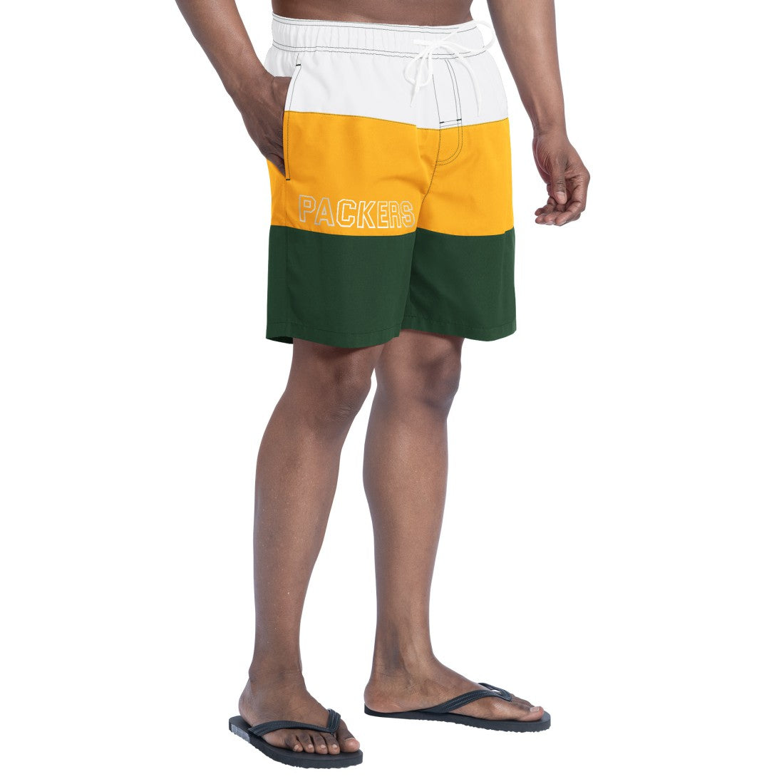 NFL Green Bay Packers G-III Sports by Carl Banks Sunrise Volley Swim Shorts