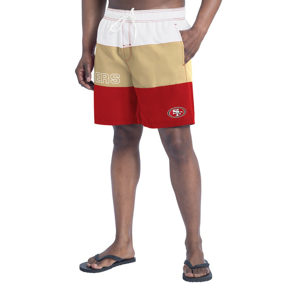 NFL San Francisco 49ers G-III Sports by Carl Banks Sunrise Volley Swim Shorts