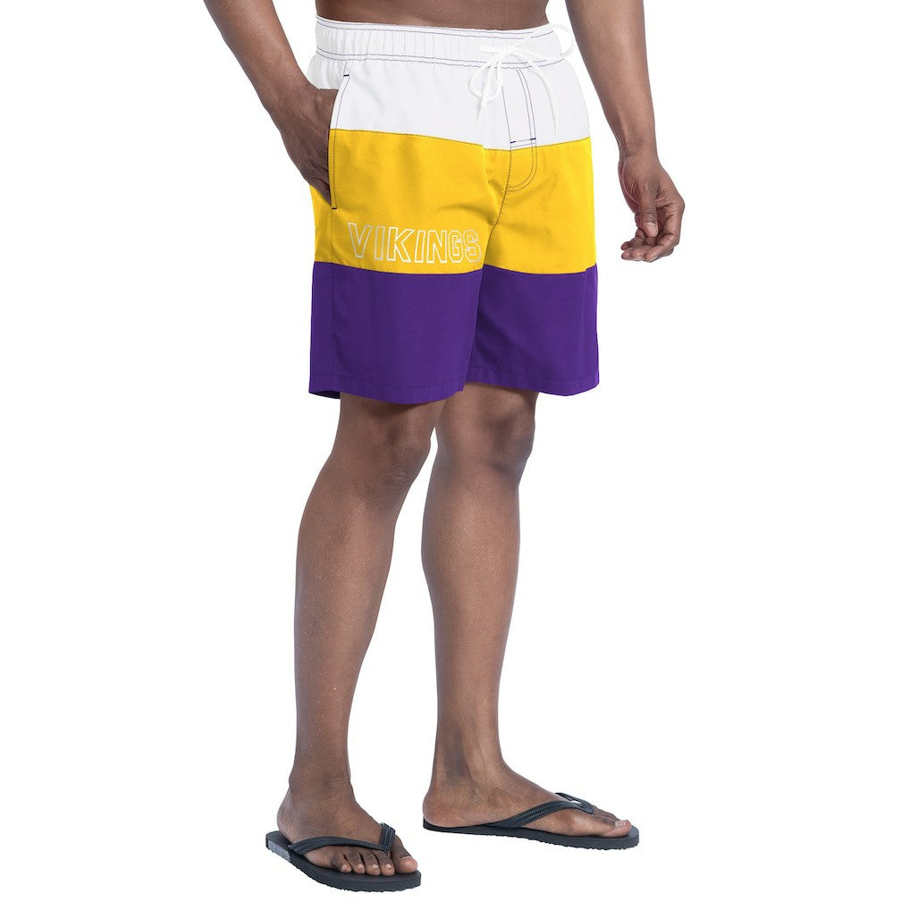 NFL Minnesota Vikings G-III Sports by Carl Banks Sunrise Volley Swim Shorts