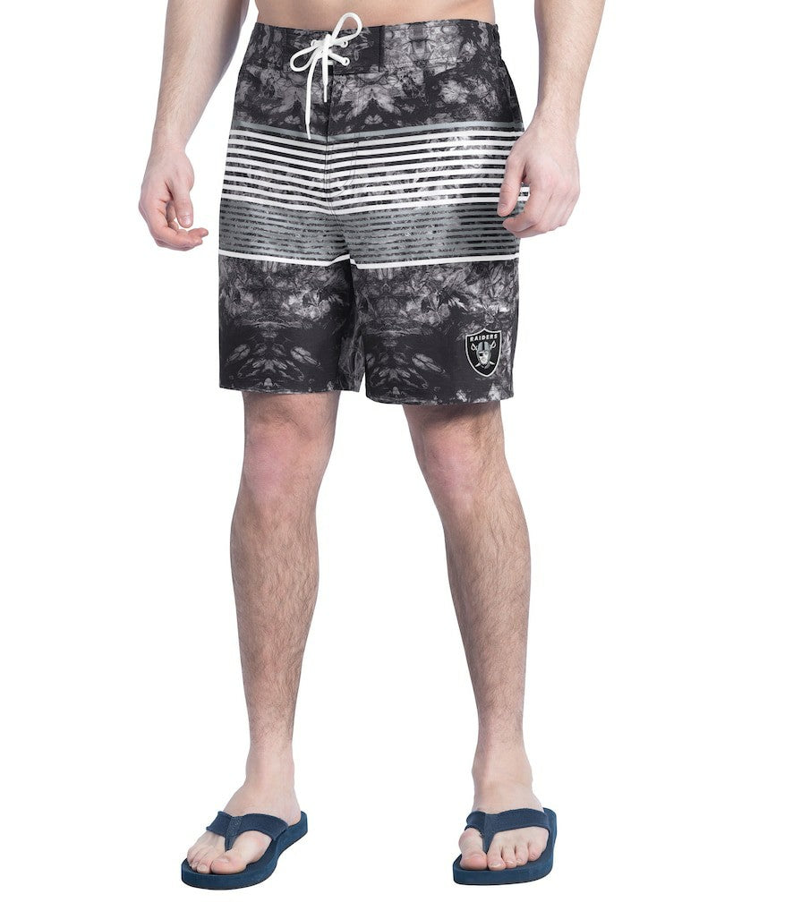 NFL Las Vegas Raiders G-III Sports by Carl Banks Horizon Volley Swim Shorts