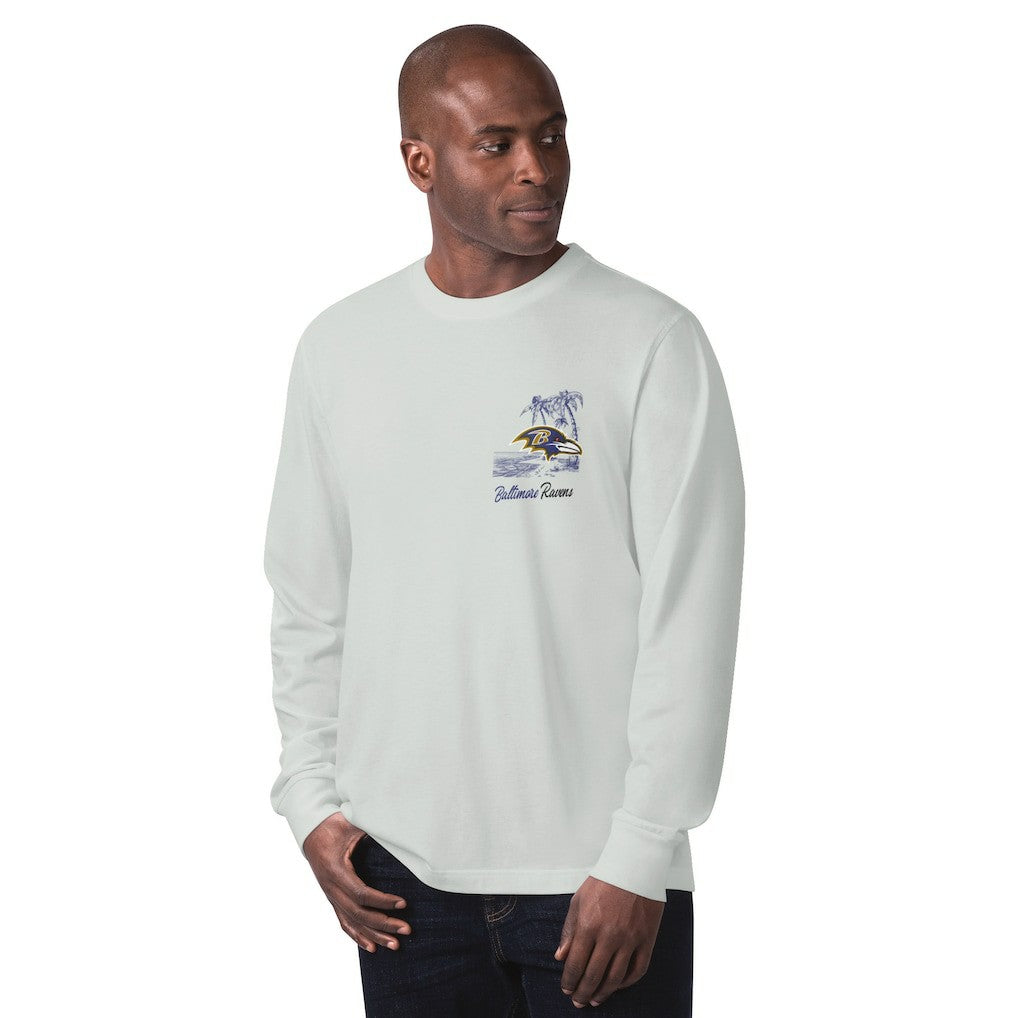 NFL Baltimore Ravens Margaritaville It's Five O'Clock Somewhere Long Sleeve T-Shirt