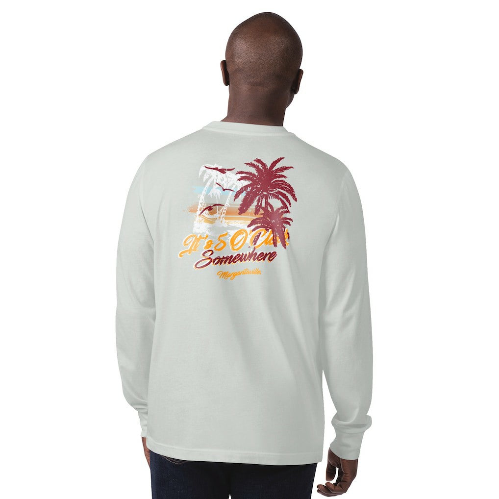 NFL Washington Commanders Margaritaville It's Five O'Clock Somewhere Long Sleeve T-Shirt
