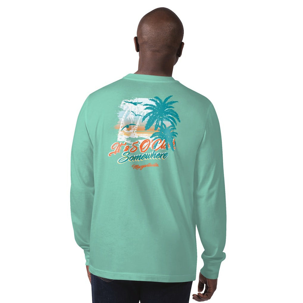 NFL Miami Dolphins Margaritaville It's Five O'Clock Somewhere Long Sleeve T-Shirt