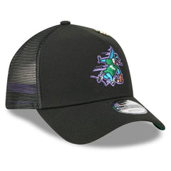 Miami Marlins 2025 Big League Chew A-Frame 9FORTY Adjustable Trucker Hat - Black | New Era