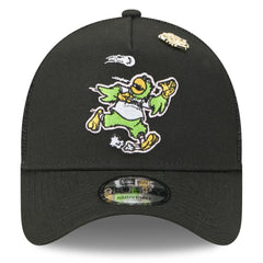 Pittsburgh Pirates 2025 Big League Chew A-Frame 9FORTY Adjustable Trucker Hat - Black | New Era