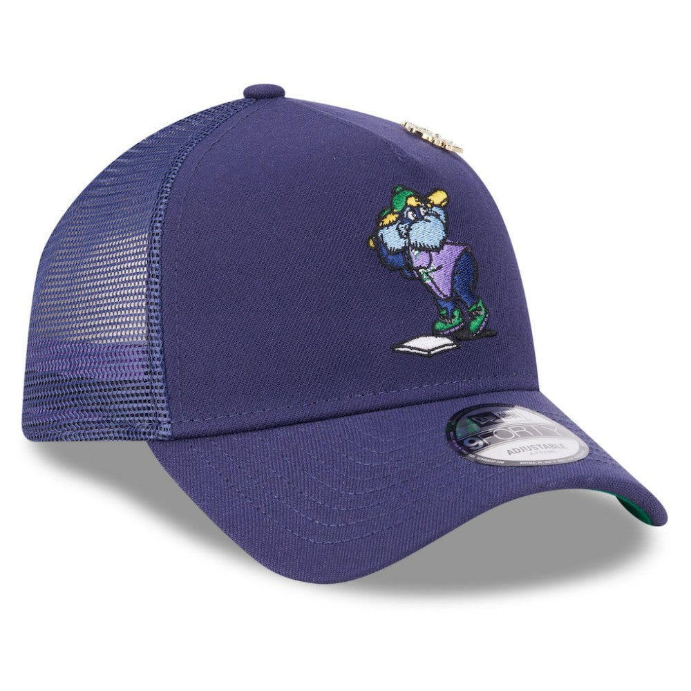Tampa Bay Rays 2025 Big League Chew A-Frame 9FORTY Adjustable Trucker Hat - Navy | New Era
