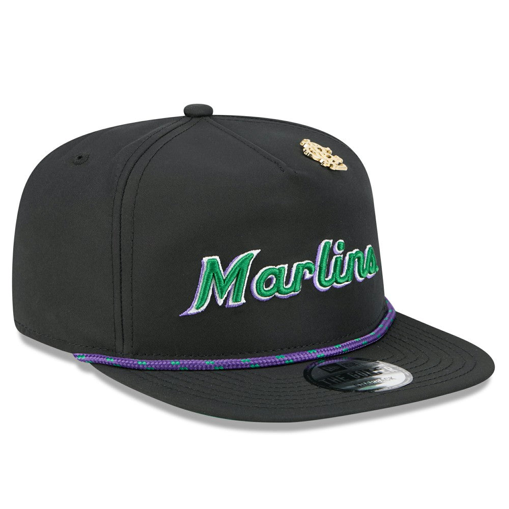 Miami Marlins 2025 Big League Chew Golfer Snapback Hat - Black | New Era
