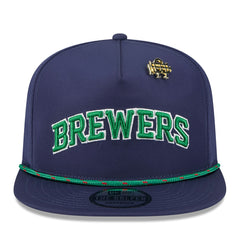Milwaukee Brewers 2025 Big League Chew Golfer Snapback Hat - Navy | New Era
