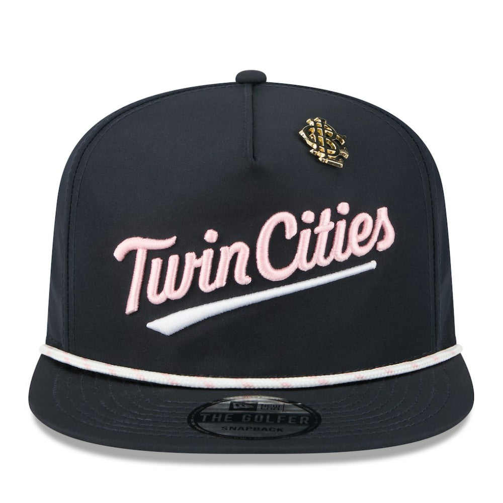 Minnesota Twins 2025 Big League Chew Golfer Snapback Hat - Navy | New Era