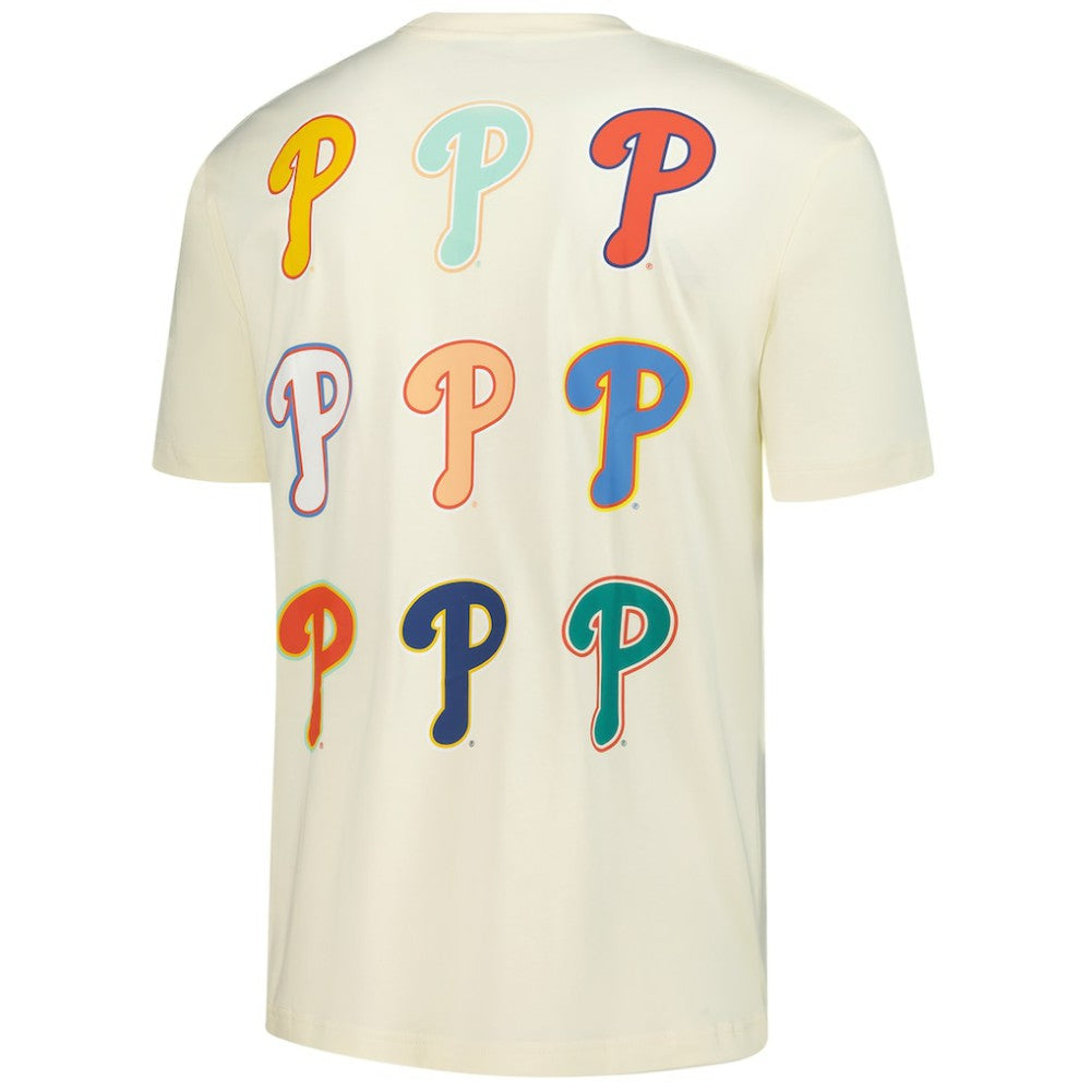 Philadelphia Phillies Ransom Note Oversized T-Shirt - Cream | New Era