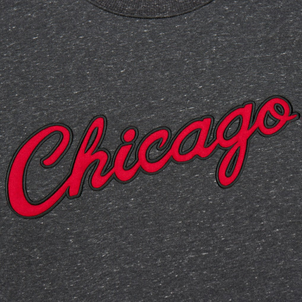 Chicago Bulls Hardwood Classics Blackout Collection Snow Washed Pullover Sweatshirt - Black online