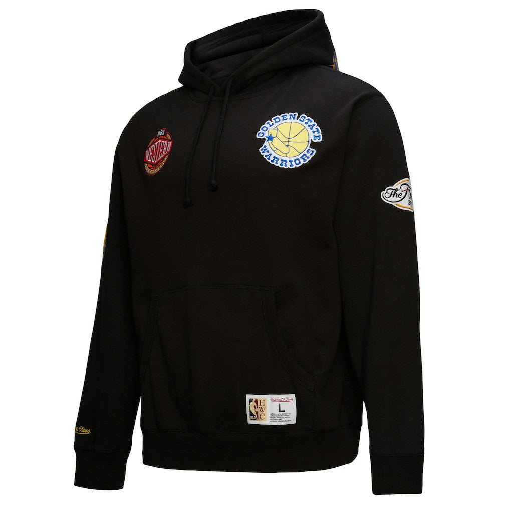 Golden State Warriors Hardwood Classics Blackout Collection Pullover Hoodie sale - Black | Mitchell & Ness cheap