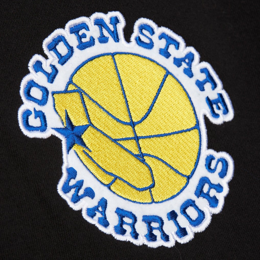 Golden State Warriors Hardwood Classics Blackout Collection Pullover Hoodie sale - Black | Mitchell & Ness cheap