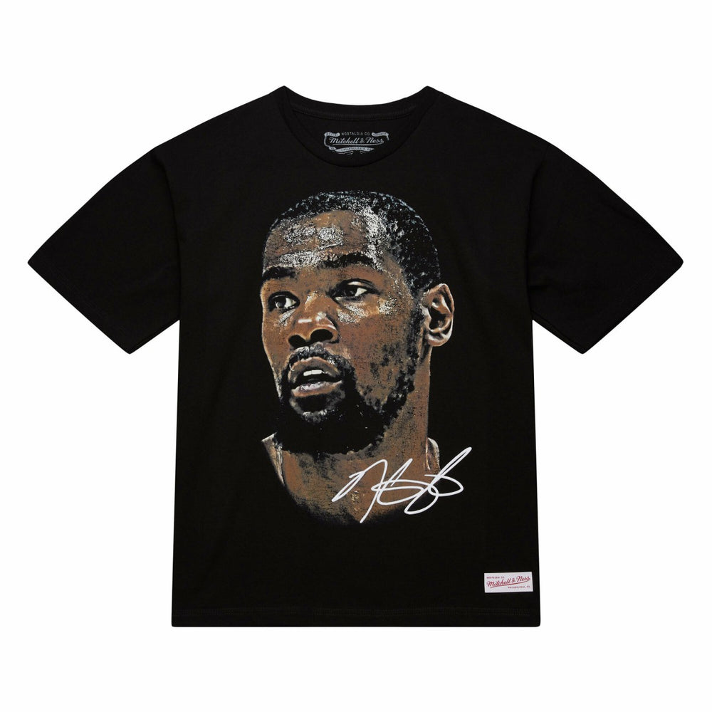 Kevin Durant NBA Unisex Real Big Face Player T-Shirt - Black | Mitchell & Ness outlet