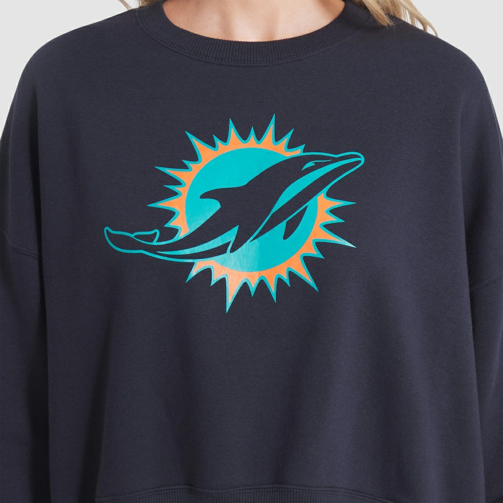 NFL Miami Dolphins Women's 2025 Rivalries Collection Oversized Phoenix Fleece Sweatshirt