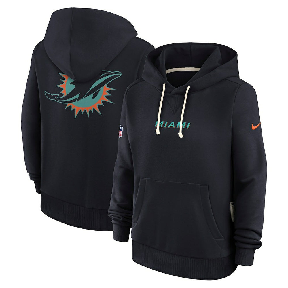 NFL Miami Dolphins Women's 2025 Rivalries Collection Standard Issue Sideline Dri-FIT Hoodie