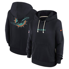 NFL Miami Dolphins Women's 2025 Rivalries Collection Standard Issue Sideline Dri-FIT Hoodie