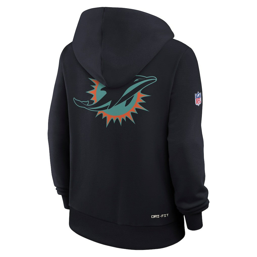 NFL Miami Dolphins Women's 2025 Rivalries Collection Standard Issue Sideline Dri-FIT Hoodie