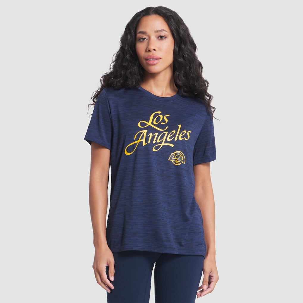 NFL Los Angeles Rams Women's 2025 Rivalries Collection Sideline Velocity Dri-FIT T-Shirt