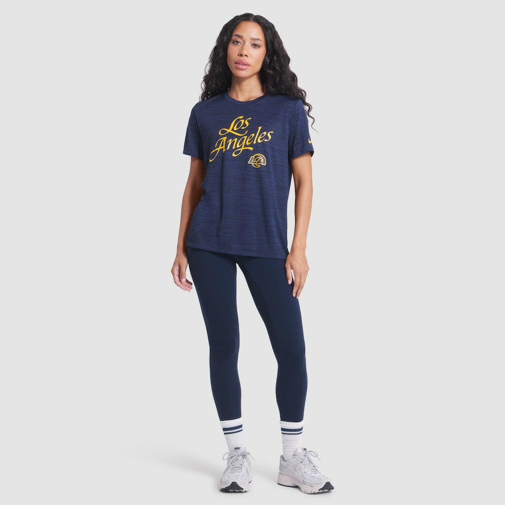 NFL Los Angeles Rams Women's 2025 Rivalries Collection Sideline Velocity Dri-FIT T-Shirt