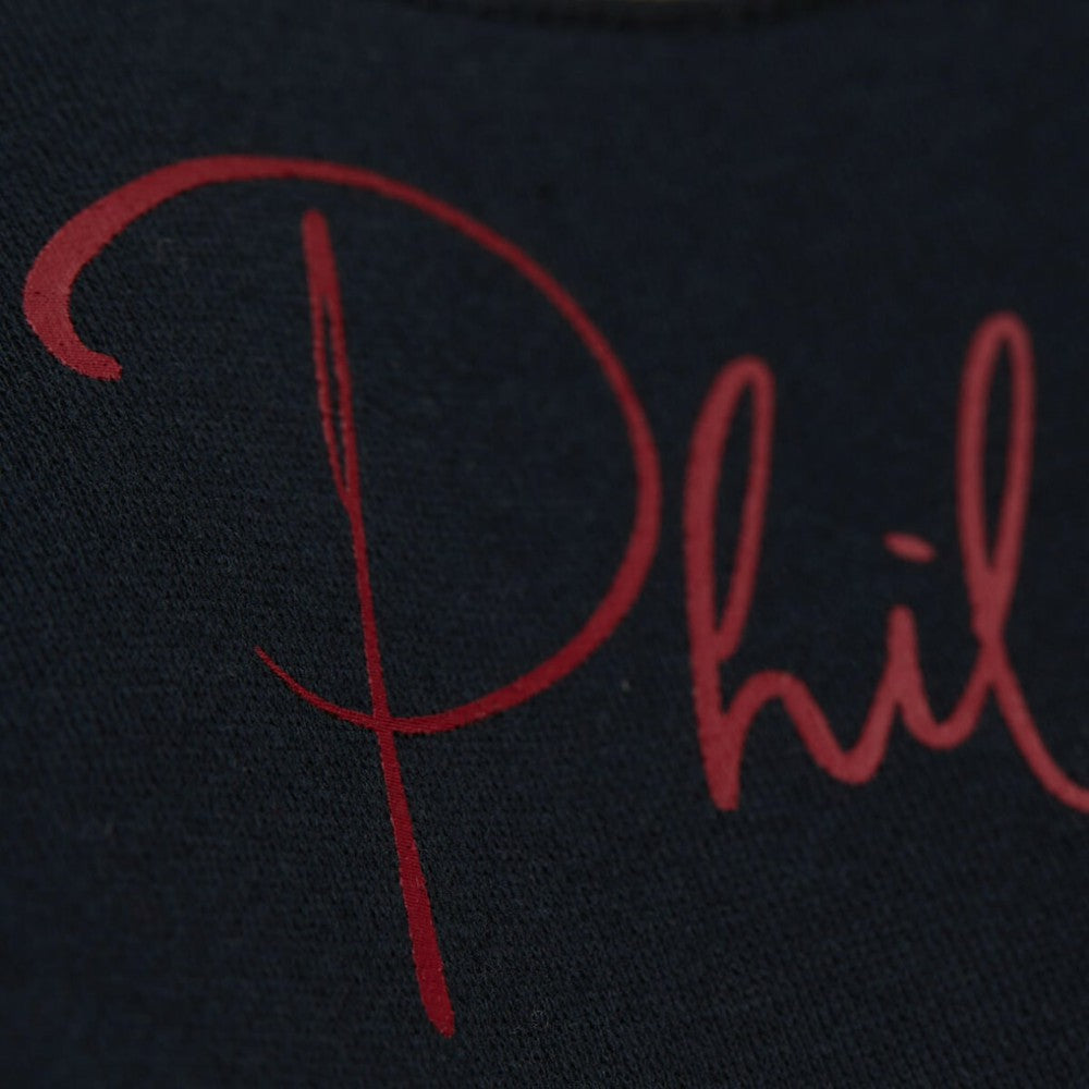 Philadelphia Phillies Women's Cooperstown Collection Blocked Fleece Pullover Sweatshirt- Burgundy/Black | Mitchell & Ness