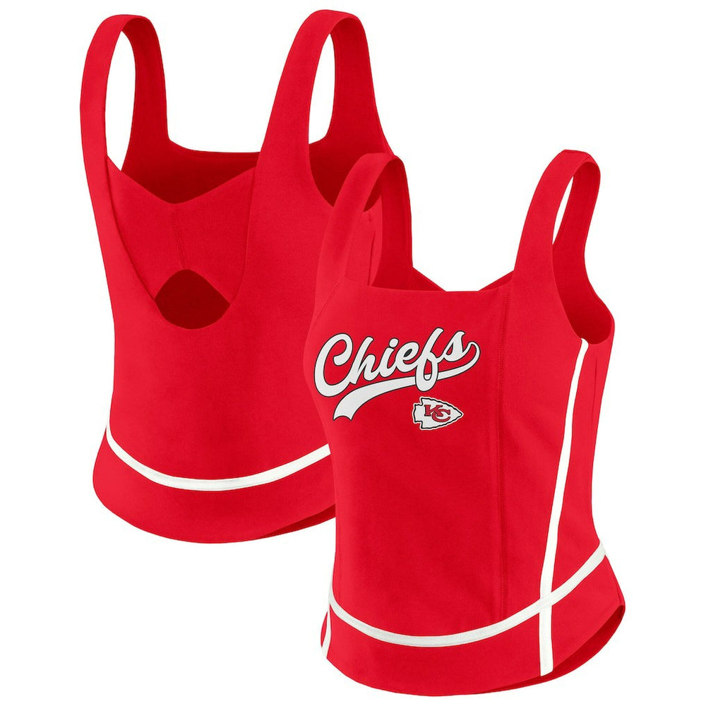 NFL Kansas City Chiefs WEAR by Erin Andrews Women's Square Neck Tank Top