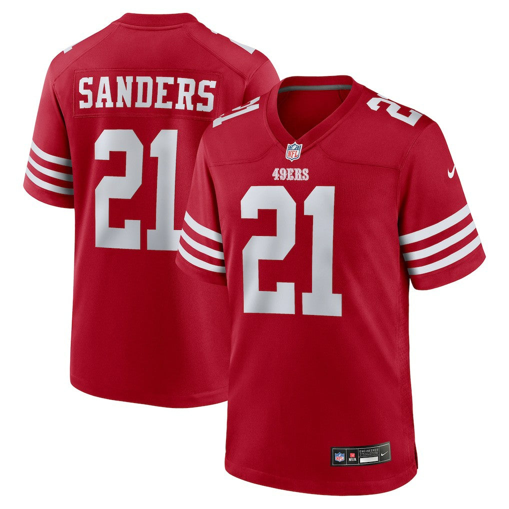 NFL San Francisco 49ers Deion Sanders  Team Retired Player Game Jersey
