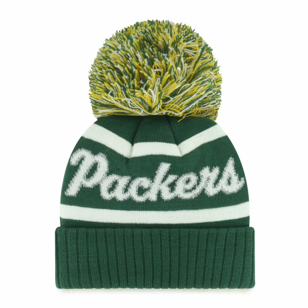 NFL Green Bay Packers '47 Women's Spirited Cuffed Knit Hat with Pom