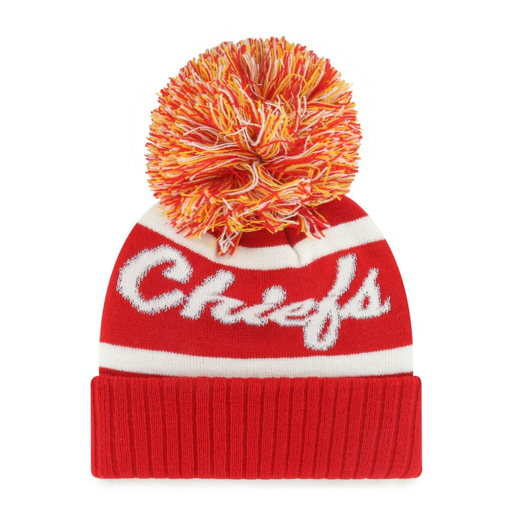 NFL Kansas City Chiefs '47 Women's Spirited Cuffed Knit Hat with Pom